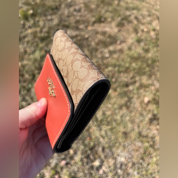 Like New Coach Colorblock Trifold Wallet - Picture 4 of 13